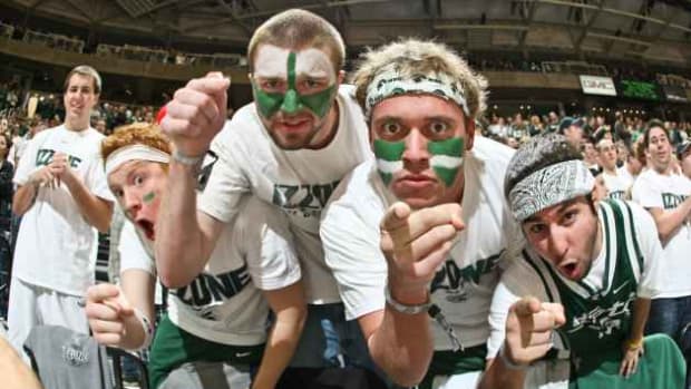 Spartan fans asked to wear white to MSU-Purdue on Sunday.  Photo courtesy of MSU SID.
